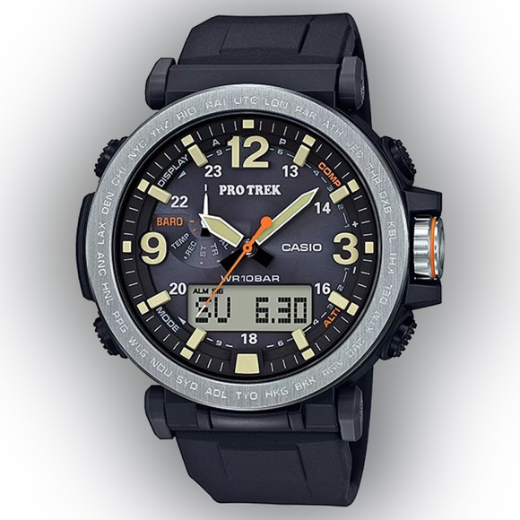 EUC Casio Pro Trek Tough Solar PRG-600 Watch (Black)